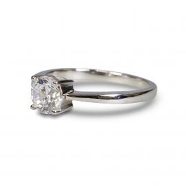 925 Silver 6.0mm Cubic Zirconia Ring