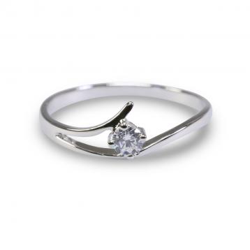 925 Silver 3.0mm Cubic Zirconia Ring