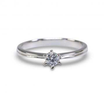 925 Silver 3.50mm Cubic Zirconia Ring