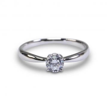 925 Silver 4.50mm Cubic Zirconia Ring