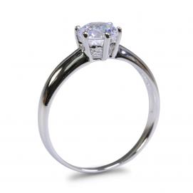 925 Silver 5.50mm Cubic Zirconia Ring